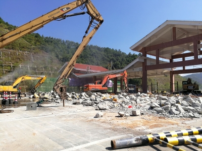 再见了！大埔茶阳省界收费站成功拆除，通行更方便啦~