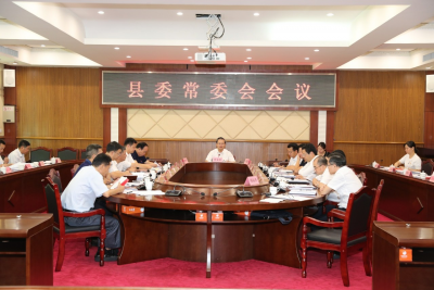 曾永祥主持召开县委常委会议：以实际工作成果体现主题教育成效
