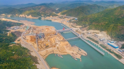 高陂水利枢纽工程主体建设进入冲刺阶段！来看大气航拍