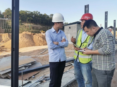 梅城江南片区扬尘专项检查，多个施工地点被责令整改