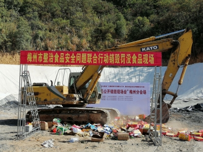 大快人心！我市公开销毁大量这类食品，现场...