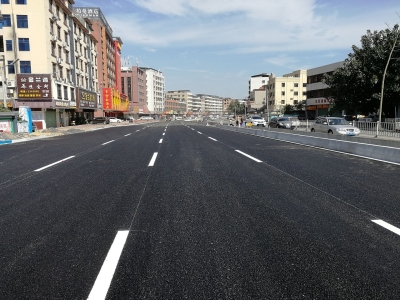 今日，梅城三角地这段路开放通行