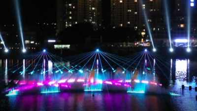 定了！蕉岭3D激光水秀每周表演一次 