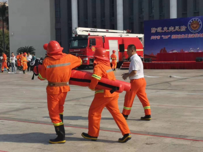 赛场对接火场！兴宁举行微型消防站运动会