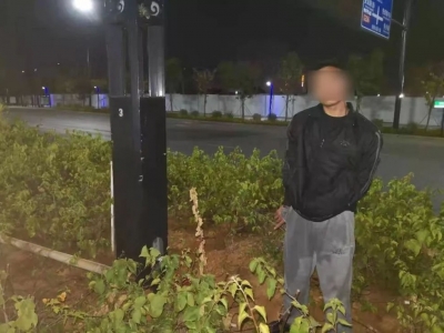 梅城剑英公园大道950米路灯电缆被偷，人抓到了…