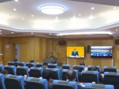 蕉岭组织收听收看全国安全生产电视电话会议