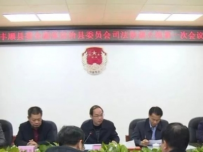 就如何推动新时代法治丰顺建设？黄纯忠强调了这些意见