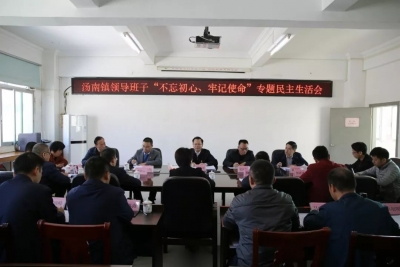 曾永祥到汤南镇指导主题教育专题民主生活会：加快打造文教名镇产业重镇