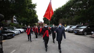 梅州V视丨逆行者出征！陈敏寄语：风萧萧兮梅水寒，壮士一去要复还！