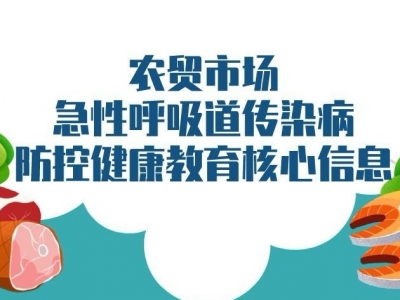 农贸市场该如何防控急性呼吸道传染病？一图话你知