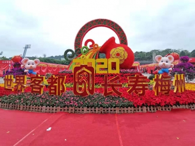 走！去梅县区人民广场逛花市啦！