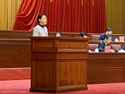 张晨在省政协十二届三次会议登台发言：建议完善海归人才服务管理助力高质量发展
