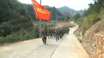 大埔县人武部开展“重走红色交通线”民兵战备拉练活动