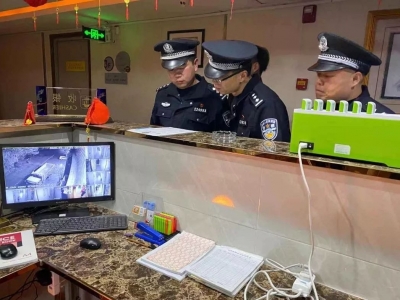 蕉岭公安开展春节前统一清查打击行动