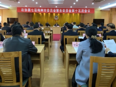 市政协召开七届十五次常委会