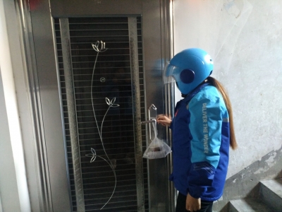 无接触配送服务上线！梅城市民在家放心吃！
