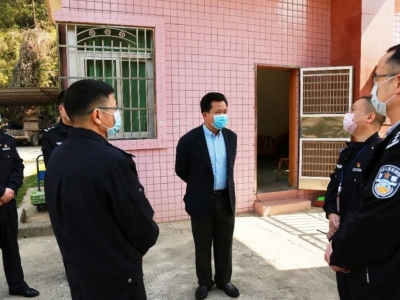 朱汉东督导检查大埔公安监管场所疫情防控工作