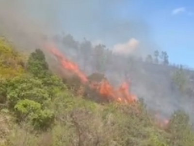 梅县长滩村火烧山，200多人奋力扑救5个多小时...控制了