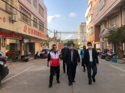 梅江区委书记朱国城检查疫情防控和复工复产工作