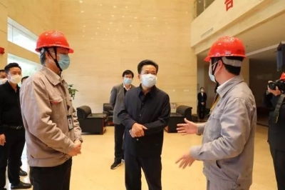 朱汉东到大埔三河镇疫情防控和企业复工复产、安全生产工作