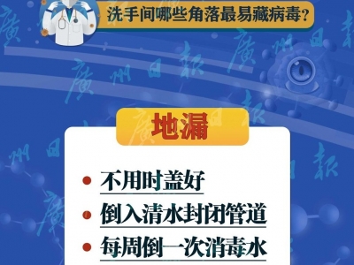洗手间哪些角落最易藏病毒？