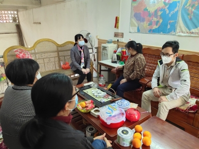 大埔妇联慰问防疫一线工作人员家属，为他们送去关心关怀