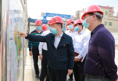 朱少辉到琴江新城检查疫情防控和复工复产工作 