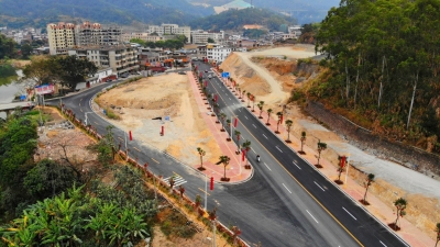 裁弯取直！大埔S221线枫朗镇街道路段这个三岔口路段改造完成