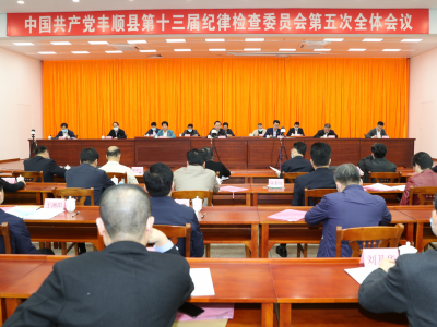 丰顺县纪委十三届五次全会：坚持“严”的主基调 坚定不移推动全面从严治党向纵深发展