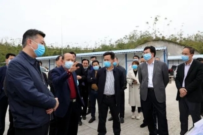 朱汉东熊锋松到高陂调研项目建设