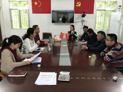 丰顺砂田开展“三个一肩挑”和村“两委”干部交叉任职工作专题调研