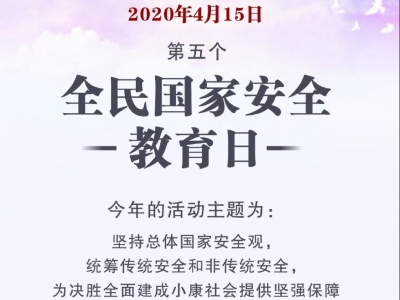 第五个全民国家安全教育日来了！这些法律要记心间