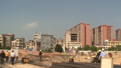 “五一”不打烊，坚真文体中心建设正忙~