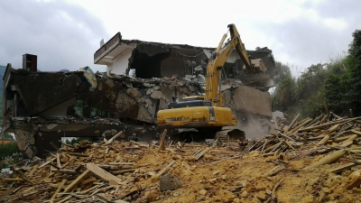 今日，梅蓄项目最后一座房屋拆除！库区将于年底蓄水