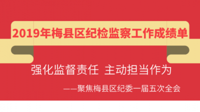 一图读懂梅县区纪委监委2019年成绩单！