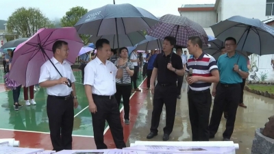 梅江区党政学习考察团一行莅平考察乡村振兴工作