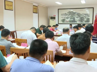 洪国华主持召开兴宁市政府党组（扩大）会议暨常务会议