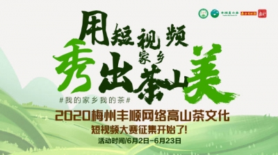 我的家乡我的茶！2020丰顺网络高山茶文化节短视频大赛征稿了！