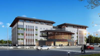 蕉岭县中医医院迁建工程主体封顶！预计年底建成投入使用