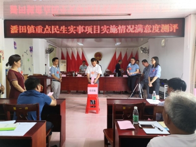 把脉“民生实事”，彰显为民情怀！丰顺县潘田镇实行民生实事票决制