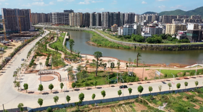 兴宁亲水公园一区国庆节前开放~“三线八景、七亭十廊”初具规模