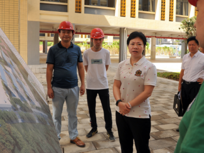 钟秀堂率队调研在建学校项目工程推进情况：落实创文要求 加快项目建设进度
