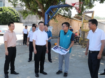 曾永祥率队调研督导丰顺汤西镇新岭村美丽乡村建设
