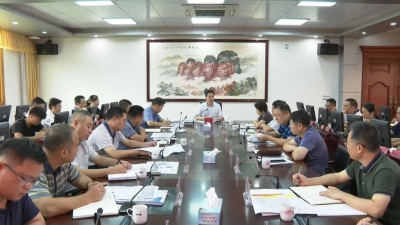 平远县召开平城南路“微改造”工程建设指挥部会议