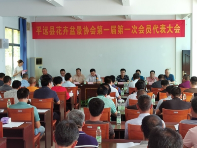 平远县花卉盆景协会今日成立