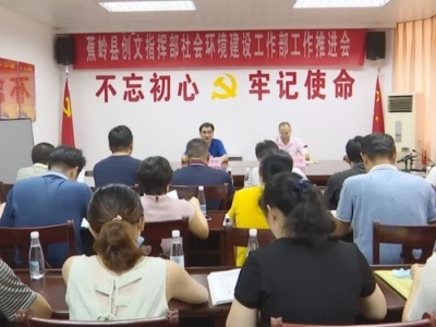 蕉岭：压实责任狠抓整改 全力推进创文工作