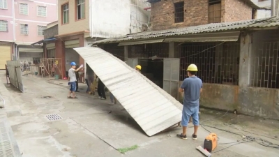 共建美好家园！蕉岭广福镇开展农贸市场违建专项整治 