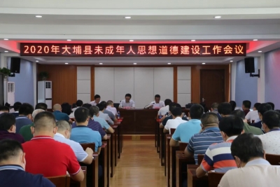 2020年大埔县未成年人思想道德建设工作会议召开