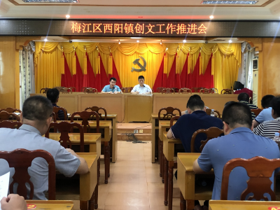 对标对表，勠力同心！梅江区西阳镇召开创文工作推进会