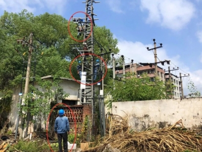 危险！梅县这4人二上电力塔，竟是为了... 